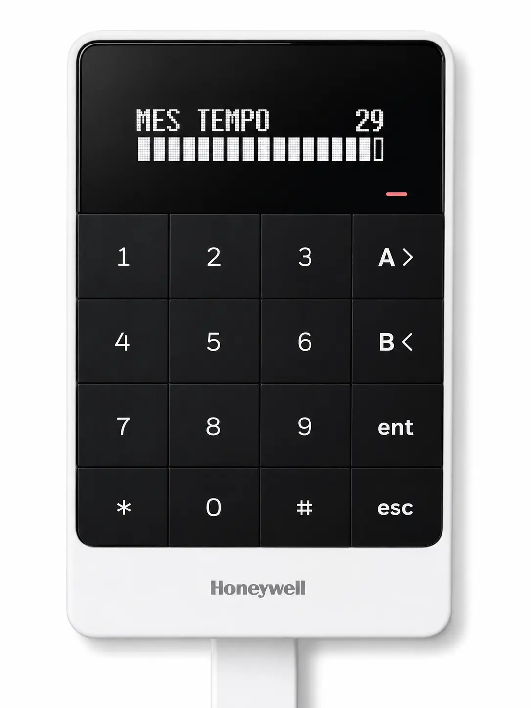 Décompte de la temporisation de sortie sur le clavier Honeywell Galaxy