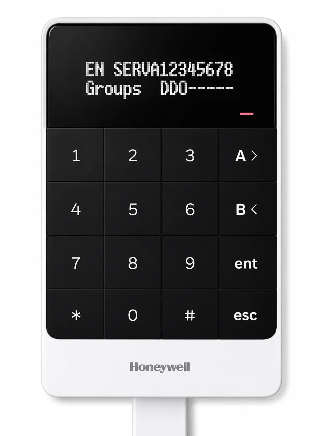 Validation de la sélection des groupes sur le clavier Honeywell Galaxy